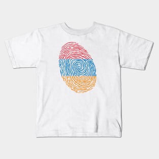 Armenia Fingerprint Kids T-Shirt